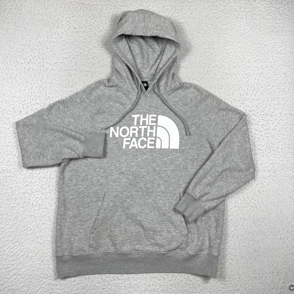 The North Face Hoodie Womens XL Gray Half Dome Logo Gorpcore Athleisure Sporty